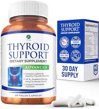 1 Body Thyroid Support Supplement for Women and Men